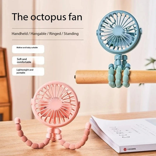 Portable Octopus Stroller Fan