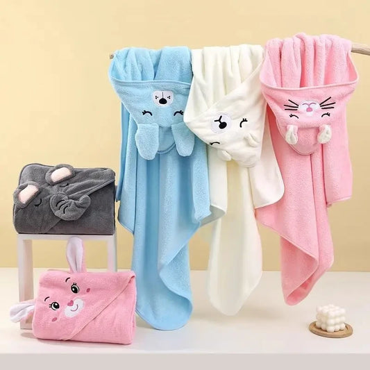 Hooded Animal Toddler Bath Towel